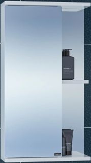 Зеркальный шкаф СанТа Ника 101080 40см левый фацет белый